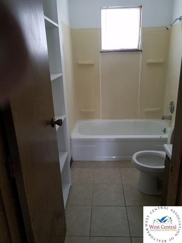 206 N Ohio St, Chilhowee, MO 64733 - full bath with toilet, tile patterned flooring, shower / tub combination, and vanity