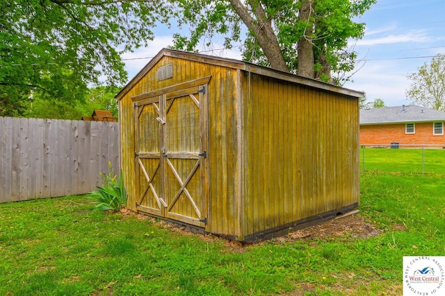904 Leone Ave, Sedalia, MO 65301 - view of shed featuring a fenced backyard