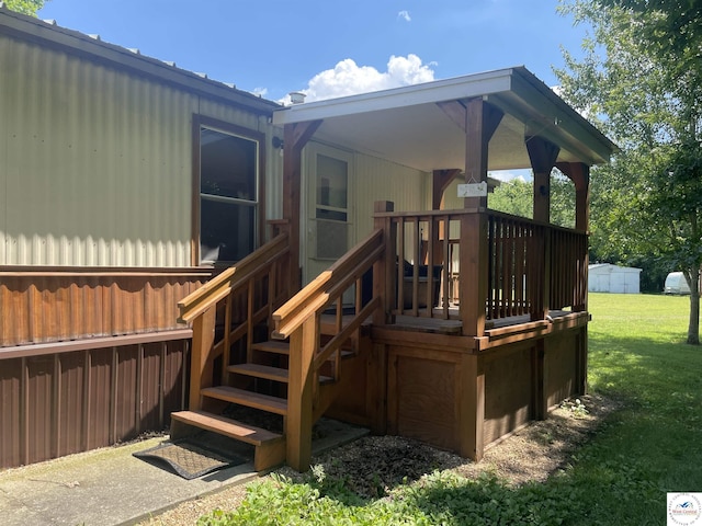 17254 Walnut Rd, Warsaw, MO 65355 - deck with a yard and stairway