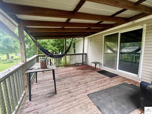 202 Cleveland St, Versailles, MO 65084 - view of wooden terrace