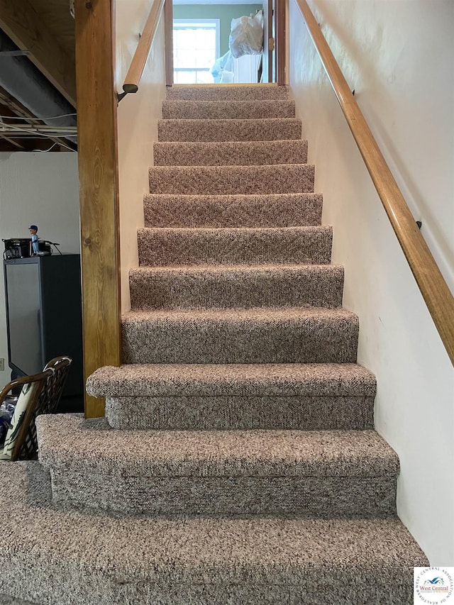 view of staircase