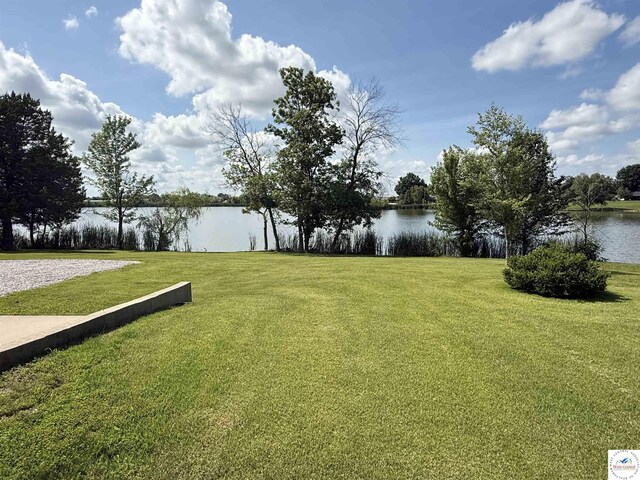 225 Crescent Dr, Lincoln, MO 65338 - view of green lawn with a water view