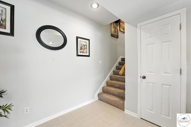 414 S Borgman Rd, Buckner, MO 64016 - staircase featuring recessed lighting and tile patterned flooring