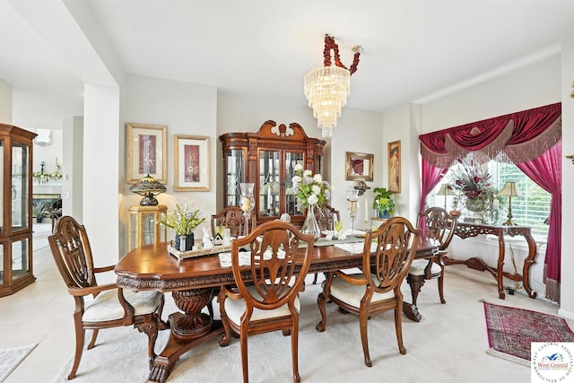 414 S Borgman Rd, Buckner, MO 64016 - dining area featuring a chandelier