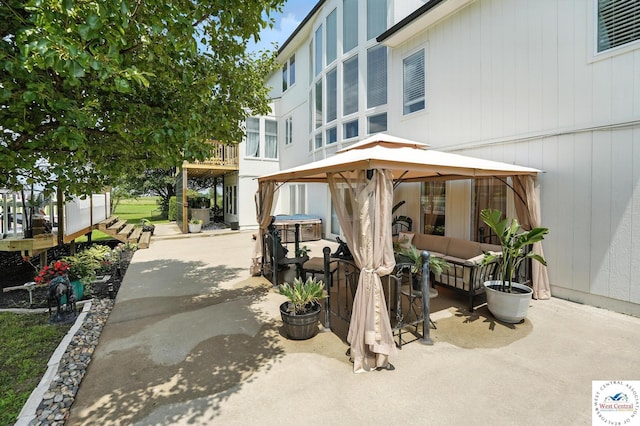 414 S Borgman Rd, Buckner, MO 64016 - view of patio / terrace with a gazebo and an outdoor living space