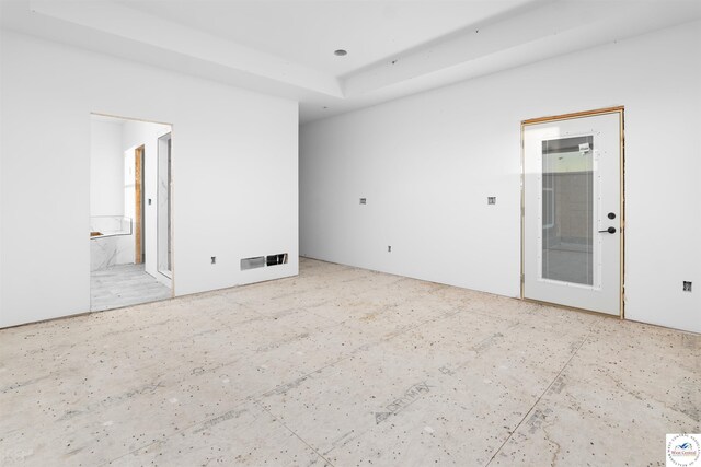 19166 Brockman Ave, Cole Camp, MO 65325 - empty room with a raised ceiling and visible vents