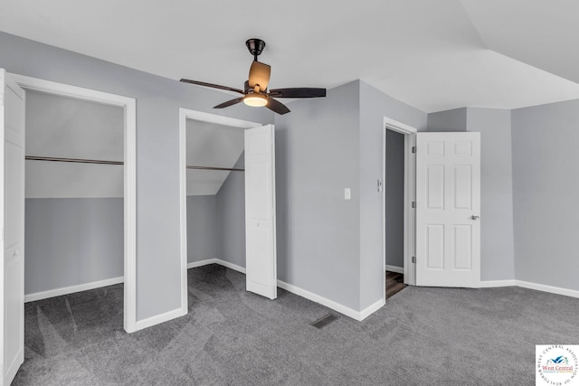 707 E 11th St, Sedalia, MO 65301 - unfurnished bedroom featuring visible vents, carpet floors, and baseboards
