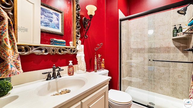 4517 NE Fairway Homes Dr, Lees Summit, MO 64064 - full bathroom featuring a stall shower and vanity