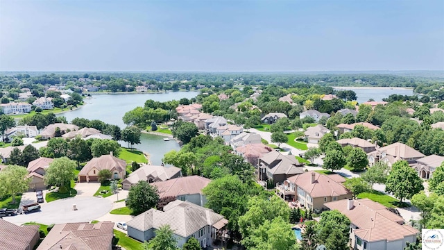 4517 NE Fairway Homes Dr, Lees Summit, MO 64064 - aerial view of residential area with a large body of water