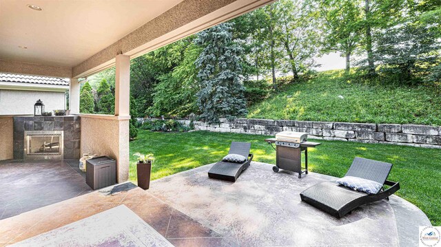 4517 NE Fairway Homes Dr, Lees Summit, MO 64064 - view of patio with a grill