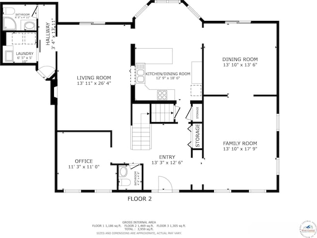 2105 Stonewood Cir, Sedalia, MO 65301 - view of property floor plan