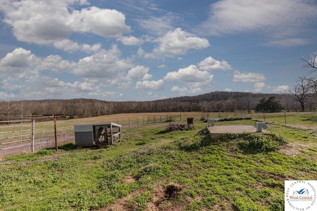 24401 Black Hawk Trl, Cole Camp, MO 65325 - view of yard featuring a view of countryside