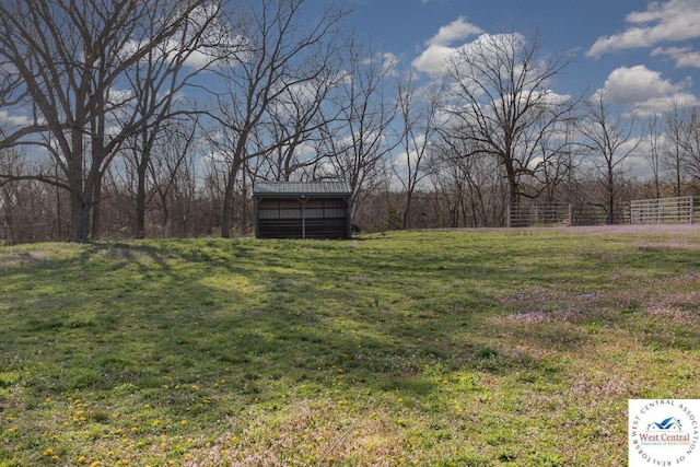 24401 Black Hawk Trl, Cole Camp, MO 65325 - view of grassy yard featuring a rural view
