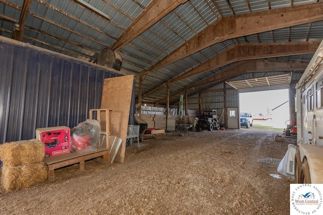 24401 Black Hawk Trl, Cole Camp, MO 65325 - miscellaneous room featuring vaulted ceiling