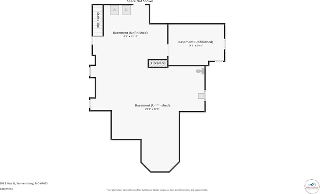309 E Gay St, Warrensburg, MO 64093 - view of property floor plan