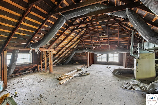 309 E Gay St, Warrensburg, MO 64093 - attic featuring heating unit