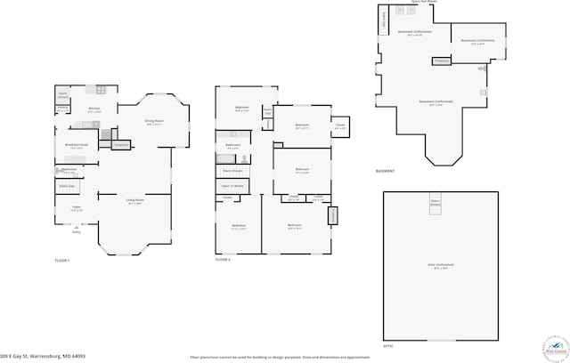 309 E Gay St, Warrensburg, MO 64093 - view of room layout