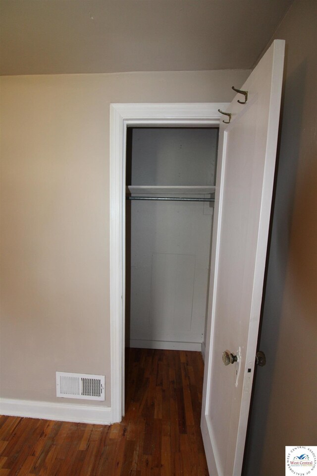 closet featuring visible vents