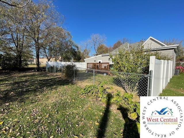 412 E Walnut St, Clinton, MO 64735 - view of yard with fence