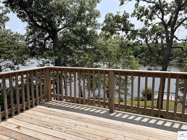 32031 Barclay Loop, Warsaw, MO 65355 - deck featuring a water view