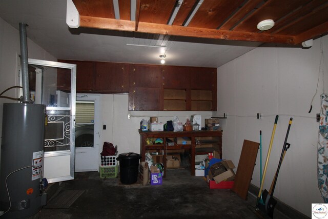 101 Lakeveiw Dr, Windsor, MO 65360 - garage featuring gas water heater