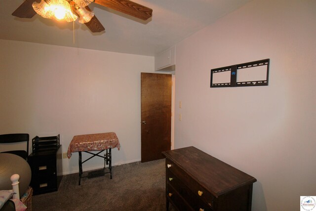 101 Lakeveiw Dr, Windsor, MO 65360 - sitting room featuring ceiling fan and carpet