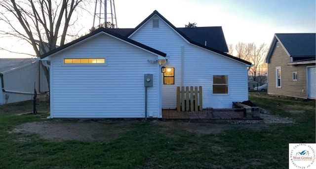 202 N Maple St, Stover, MO 65078 - back of property with a yard