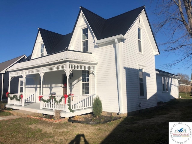 202 N Maple St, Stover, MO 65078 - view of front of house featuring covered porch