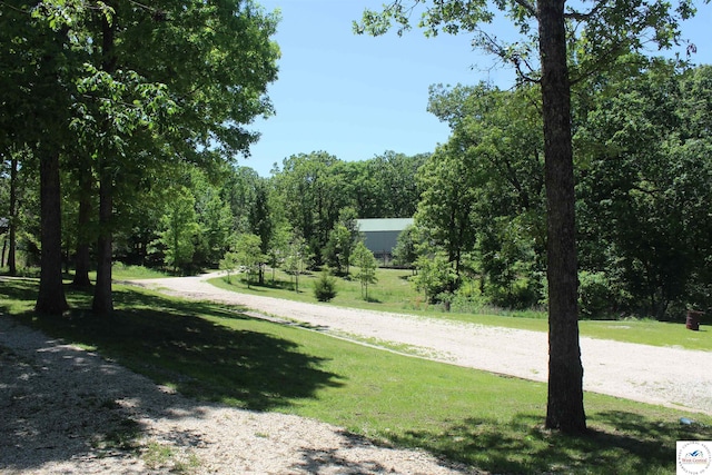 surrounding community with a yard
