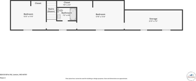 828 SE 601st Rd, Leeton, MO 64761 - floor plan / room layout