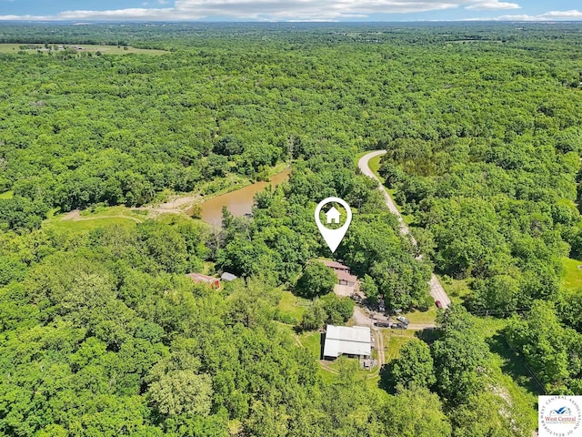828 SE 601st Rd, Leeton, MO 64761 - aerial view of a heavily wooded area