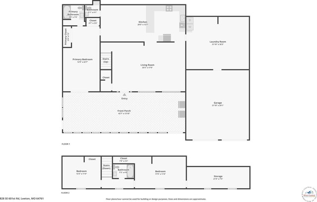828 SE 601st Rd, Leeton, MO 64761 - floor plan / room layout