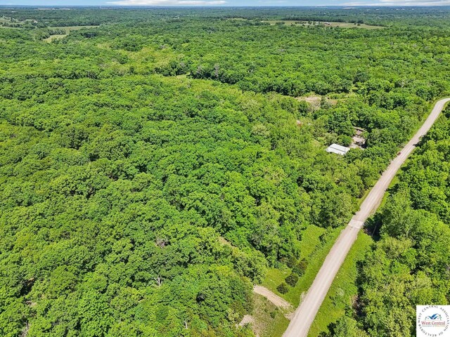 828 SE 601st Rd, Leeton, MO 64761 - aerial view of a heavily wooded area