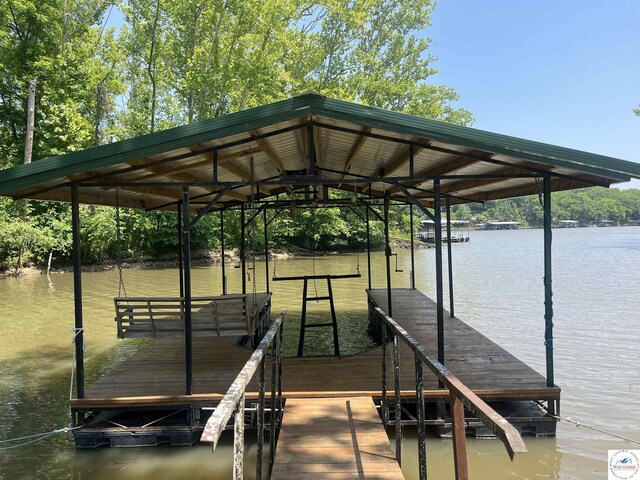 31674 Aspen Rd, Stover, MO 65078 - dock area with a water view