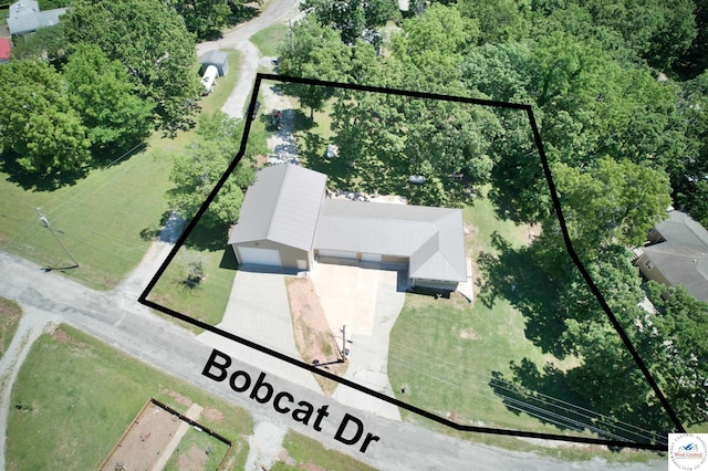 29790 Bobcat Dr, Warsaw, MO 65355 - aerial view of property and surrounding area featuring property parcel outlined