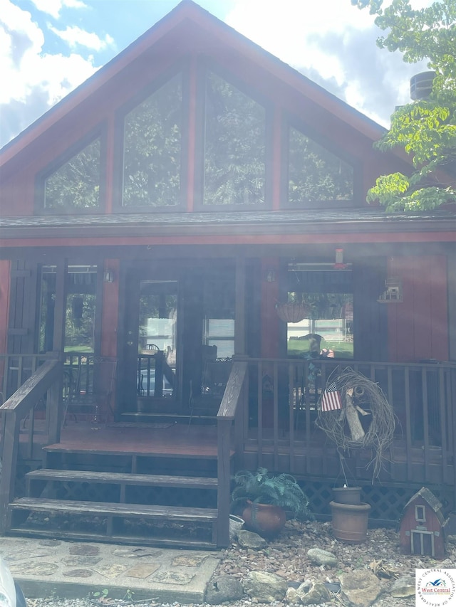 791 SE 1211th Rd, Deepwater, MO 64740 - back of property featuring a porch
