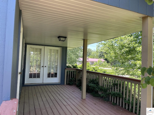 845 Ww Hwy, Osceola, MO 64776 - wooden terrace featuring french doors