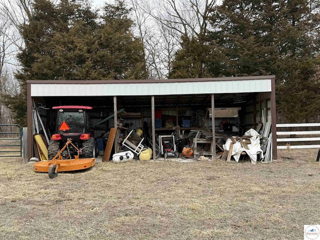 34443 Peters Ave, Warsaw, MO 65355 - view of pole building featuring fence