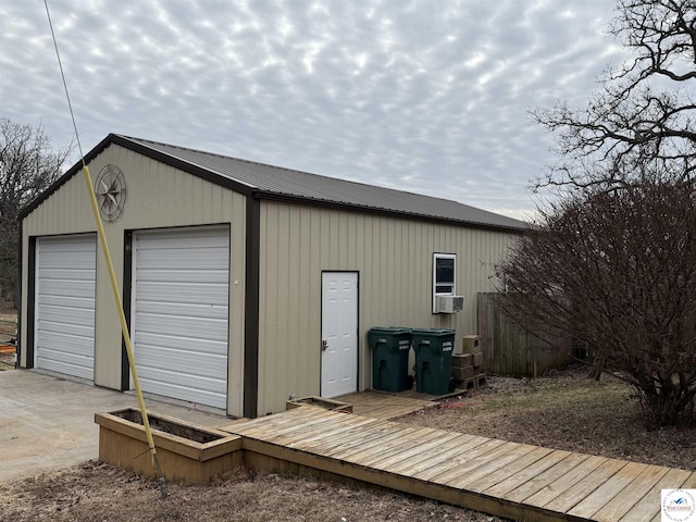 34443 Peters Ave, Warsaw, MO 65355 - detached garage with cooling unit