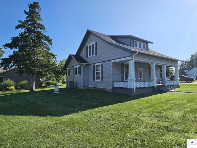 406 W Main St, Cole Camp, MO 65325 - view of property exterior with a yard and a porch