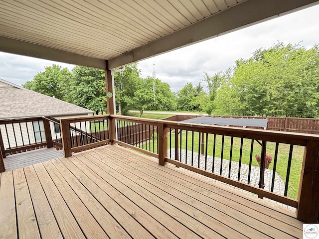 711 Katy Cir, Sedalia, MO 65301 - deck featuring view of scattered trees