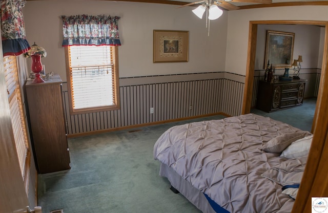 1679 Sunchase Dr, Warsaw, MO 65355 - carpeted bedroom featuring wainscoting