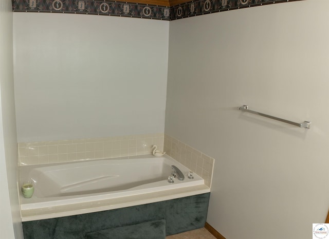 bathroom with a bath