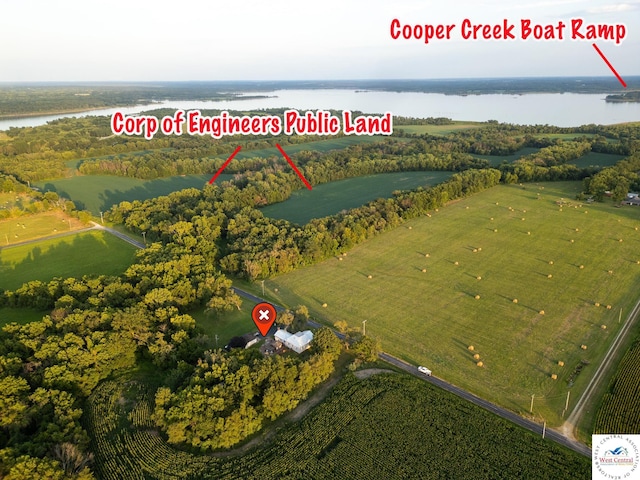 81 SE 500th Rd, Clinton, MO 64735 - overview of rural landscape with a nearby body of water