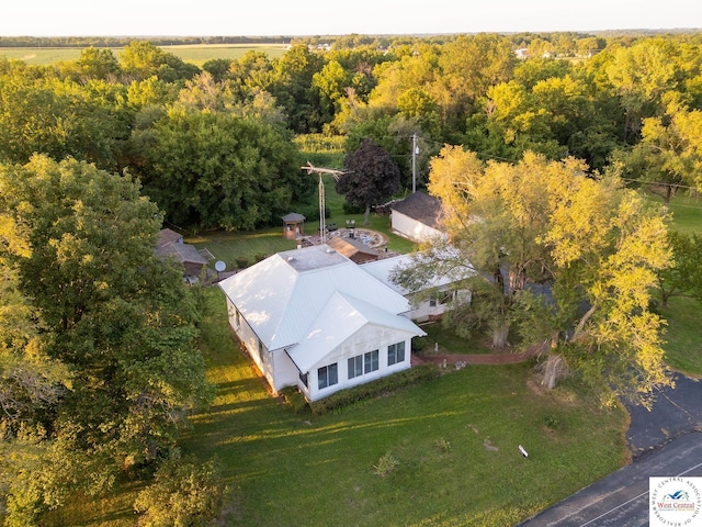 81 SE 500th Rd, Clinton, MO 64735 - aerial view of property and surrounding area featuring a heavily wooded area