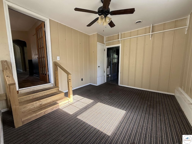 109 E Fairview St, Clinton, MO 64735 - carpeted spare room featuring ceiling fan