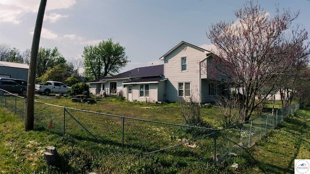 exterior space with fence