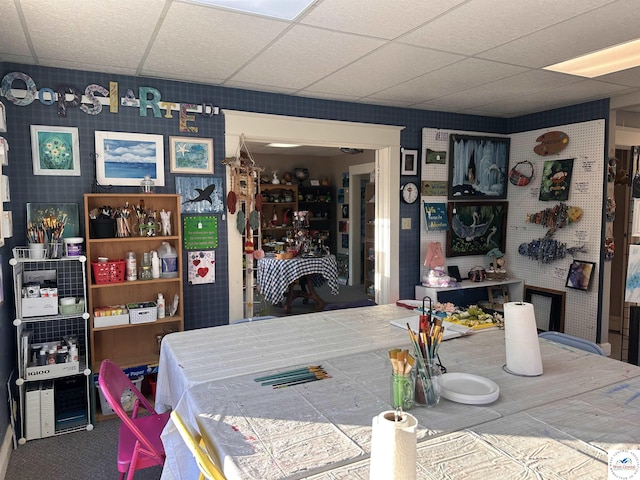 403 Van Buren St, Warsaw, MO 65355 - dining space with a drop ceiling