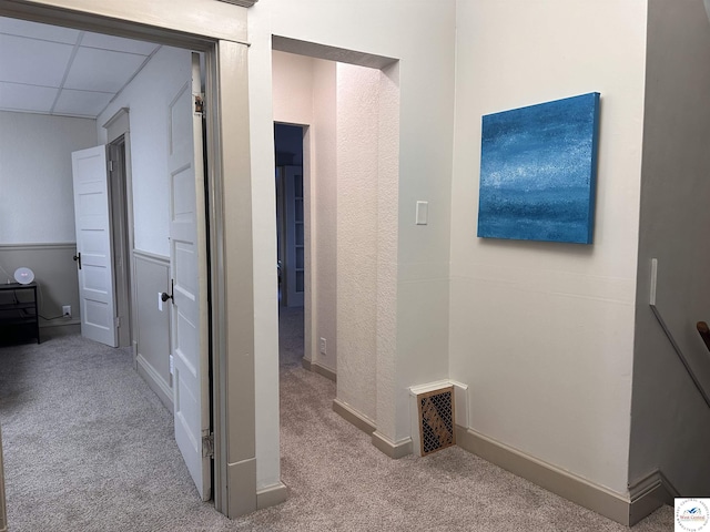 403 Van Buren St, Warsaw, MO 65355 - hallway featuring visible vents, baseboards, and carpet floors