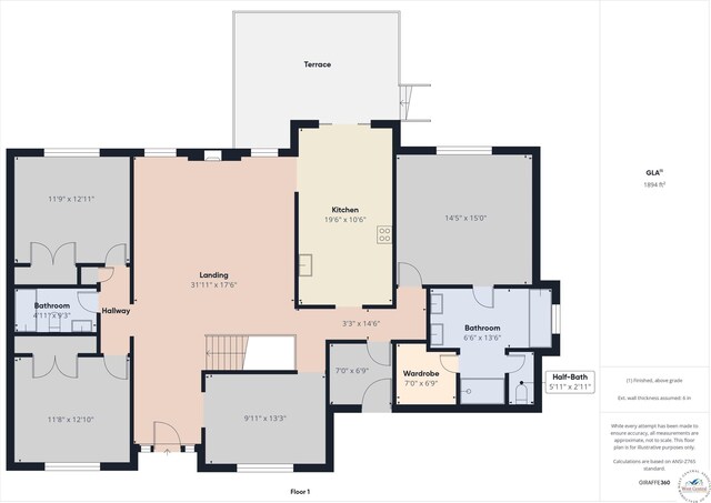 3415 Callaway Dr, Sedalia, MO 65301 - property floor plan